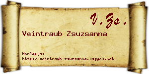 Veintraub Zsuzsanna névjegykártya